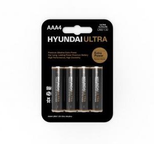 Hyundai Ultra Batterijen AAA - 4 Stuks